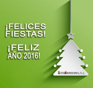 Simplistic Christmas background with a hanging tree