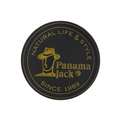 etiquetas, parches y sellos de piel grabados por alta frecuencia de Panama Jack