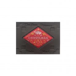 Etiqueta machi-hembrado con relieve
