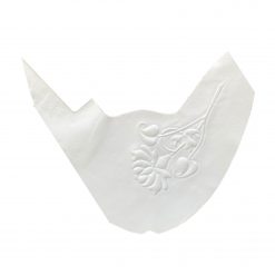 etiquetas de piel con relieve machi-hembrado